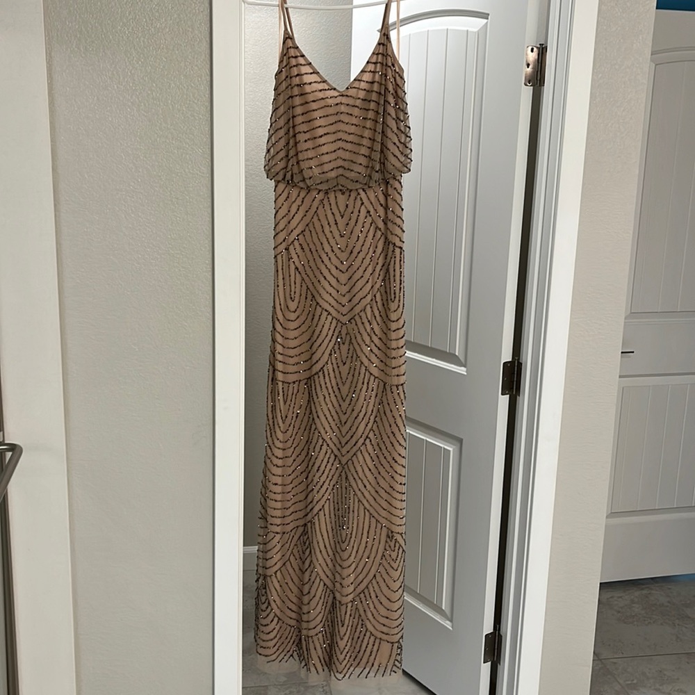GORGEOUS scallop sequin gown.